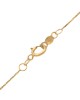 3 Stone Diamond Bypass Drop Necklace in White and Yellow Gold